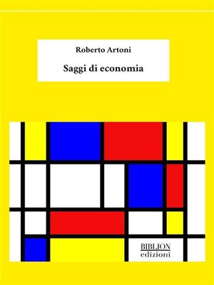 cover image of Saggi di economia